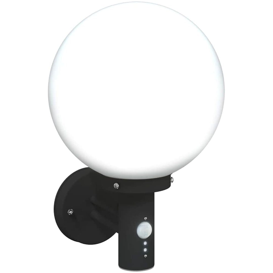 Utomhus Vägglampor med Sensor 2 st Svart Rostfritt Stål IP44 vidaXL Medium – bild 10