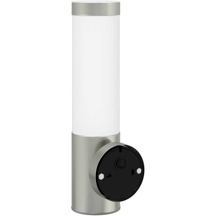 Utomhus Vägglampor med Sensor 2 stycken Silver Rostfritt Stål IP44 vidaXL Medium – bild 6