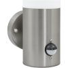 Utomhus Vägglampor med Sensor 2 stycken Silver Rostfritt Stål IP44 vidaXL Medium – miniatyr 9