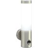 Utomhus Vägglampor med Sensor 2 stycken Silver Rostfritt Stål IP44 vidaXL Medium – miniatyr 10