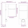 Utomhus Vägglampor med Sensor 2 stycken Svart Rostfritt Stål IP44 vidaXL Medium – miniatyr 12