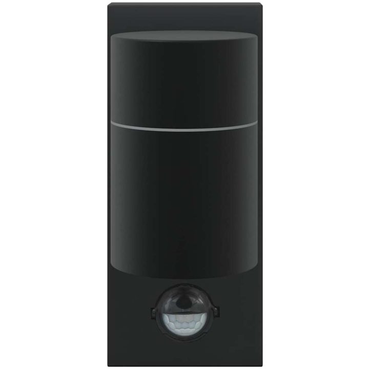 Utomhus Vägglampor med Sensor 2 stycken Svart Rostfritt Stål IP44 vidaXL Medium – bild 5