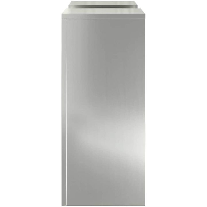 Utomhus Växtställ Pilar 2 st Förzinkad Stålkonstruktion vidaXL 24 x 24 x 55 cm – bild 7