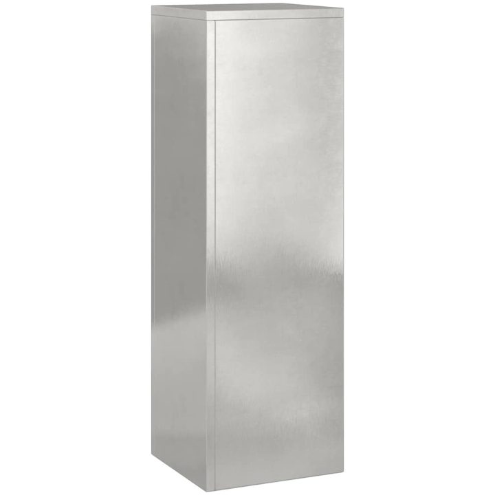 Utomhus Växtställ Pilar 2 st Rostfritt stål vidaXL 24 x 24 x 75 cm – bild 5