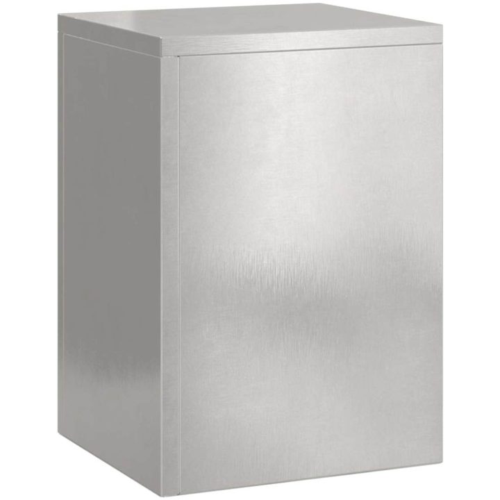 Utomhus Växtställen Pelare 2 st Rostfritt stål vidaXL 24 x 24 x 35 cm – bild 5