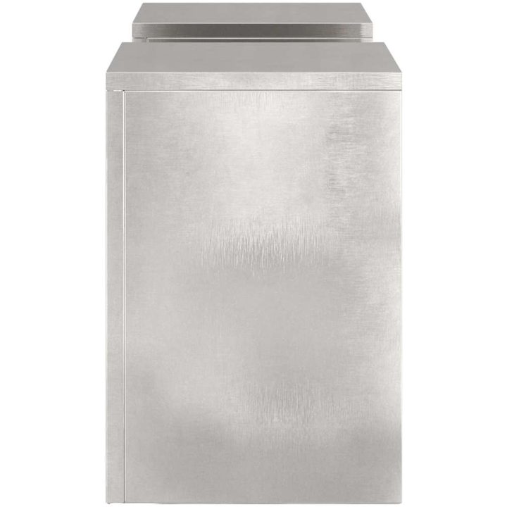 Utomhus Växtställen Pelare 2 st Rostfritt stål vidaXL 24 x 24 x 35 cm – bild 7