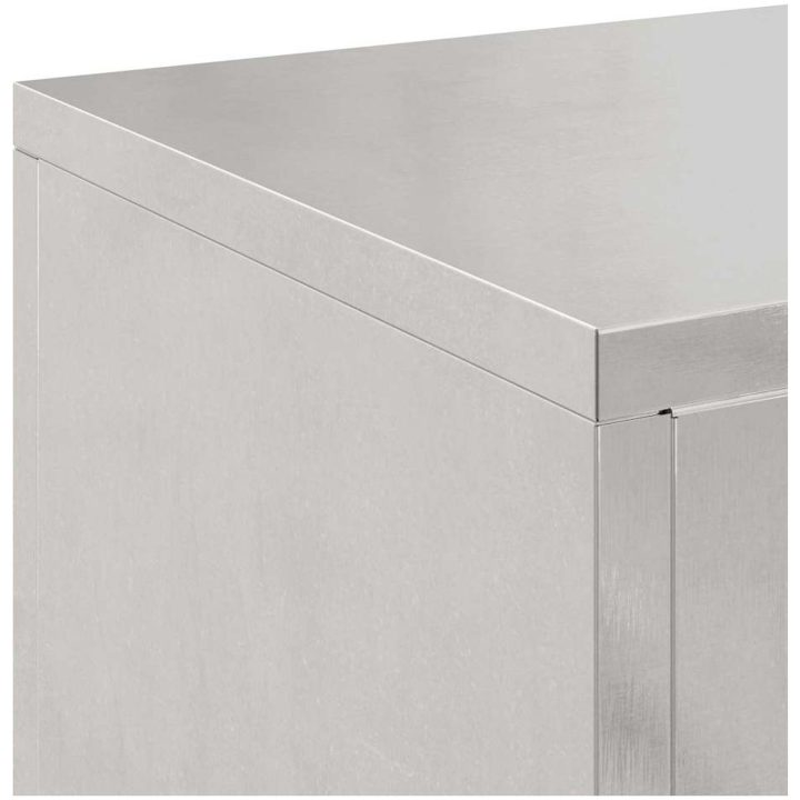 Utomhus Växtställen Pelare 2 st Rostfritt stål vidaXL 24 x 24 x 35 cm – bild 8
