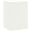 Utomhus Växtställning Pelare 2 st Vit Stål vidaXL 24 x 24 x 35 cm – miniatyr 5