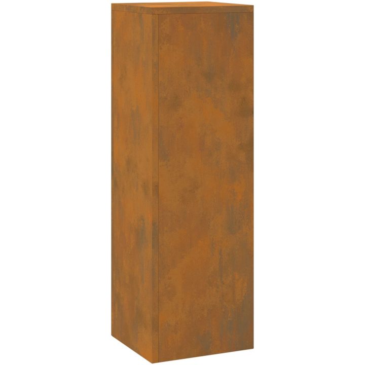 Utomhus Växtställningar Pelare 2 st Väderbeständig Stål vidaXL 24 x 24 x 75 cm – bild 2