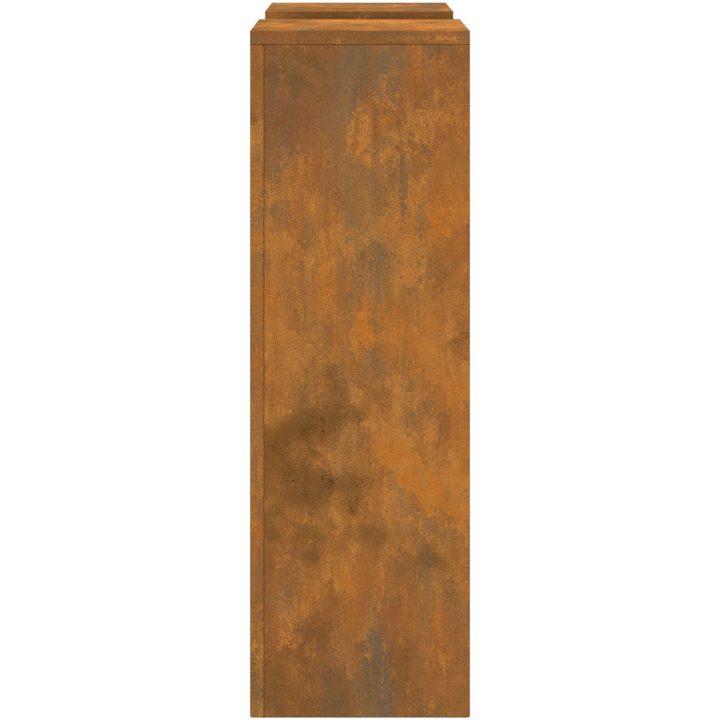 Utomhus Växtställningar Pelare 2 st Väderbeständig Stål vidaXL 24 x 24 x 75 cm – bild 8