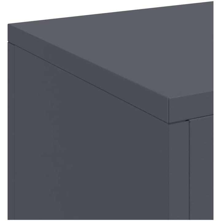 Utomhus Växtstativ Pelare 3 st Antracit Stål vidaXL 24 x 24 x 35 cm, 24 x 24 x 55 cm, 24 x 24 x 75 cm – bild 9