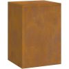 Utomhus Växtstativ Pelare 3 st Väderbeständigt Stål vidaXL 24 x 24 x 35 cm, 24 x 24 x 55 cm, 24 x 24 x 75 cm – miniatyr 2
