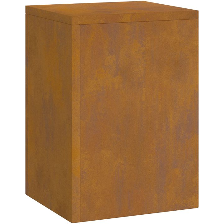 Utomhus Växtstativ Pelare 3 st Väderbeständigt Stål vidaXL 24 x 24 x 35 cm, 24 x 24 x 55 cm, 24 x 24 x 75 cm – bild 2