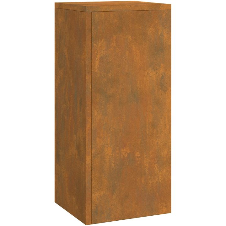 Utomhus Växtstativ Pelare 3 st Väderbeständigt Stål vidaXL 24 x 24 x 35 cm, 24 x 24 x 55 cm, 24 x 24 x 75 cm – bild 5