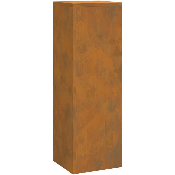 Utomhus Växtstativ Pelare 3 st Väderbeständigt Stål vidaXL 24 x 24 x 35 cm, 24 x 24 x 55 cm, 24 x 24 x 75 cm – bild 6