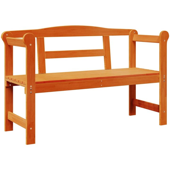 Utomhusbänk Akacia 119x76x44 cm Massivt trä vidaXL 119 x 44 x 76 cm – bild 2