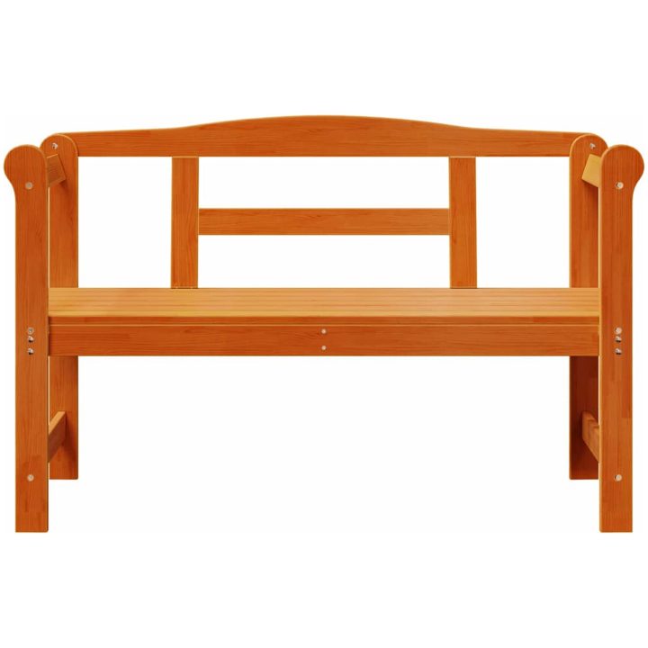 Utomhusbänk Akacia 119x76x44 cm Massivt trä vidaXL 119 x 44 x 76 cm – bild 5