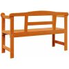 Utomhusbänk Akacia 119x76x44 cm Massivt trä vidaXL 119 x 44 x 76 cm – miniatyr 7