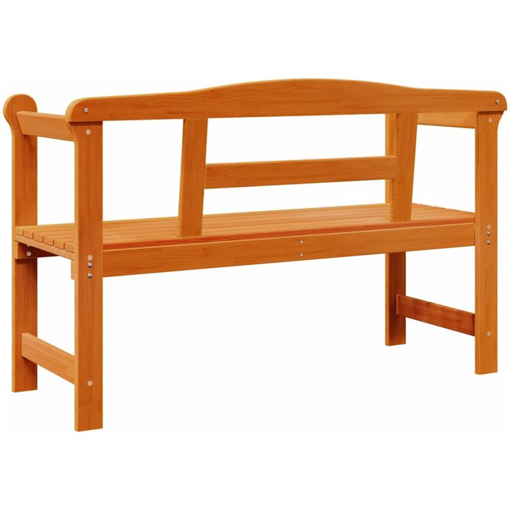 Utomhusbänk Akacia 119x76x44 cm Massivt trä vidaXL 119 x 44 x 76 cm – bild 7