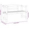 Utomhusbänk Akacia 119x76x44 cm Massivt trä vidaXL 119 x 44 x 76 cm – miniatyr 10