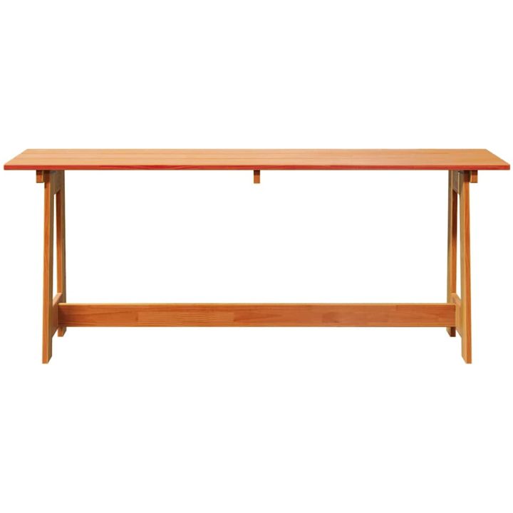 Utomhusbänk Akacia Massivt Trä Furu vidaXL 119 x 35 x 47 cm – bild 4