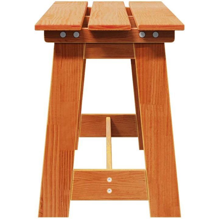 Utomhusbänk Akacia Massivt Trä Furu vidaXL 119 x 35 x 47 cm – bild 5