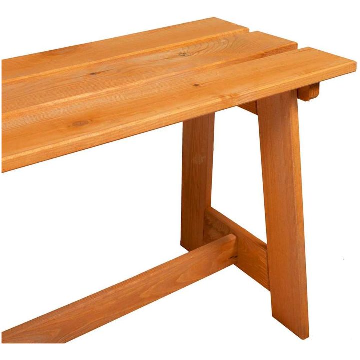 Utomhusbänk Akacia Massivt Trä Furu vidaXL 119 x 35 x 47 cm – bild 7