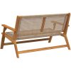 Utomhusbänk Beige 122x76x73.5 cm Massivt akaciaträ vidaXL 122 x 78 x 73 cm – miniatyr 6