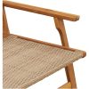 Utomhusbänk Beige 122x76x73.5 cm Massivt akaciaträ vidaXL 122 x 78 x 73 cm – miniatyr 7