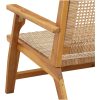 Utomhusbänk Beige 122x76x73.5 cm Massivt akaciaträ vidaXL 122 x 78 x 73 cm – miniatyr 9