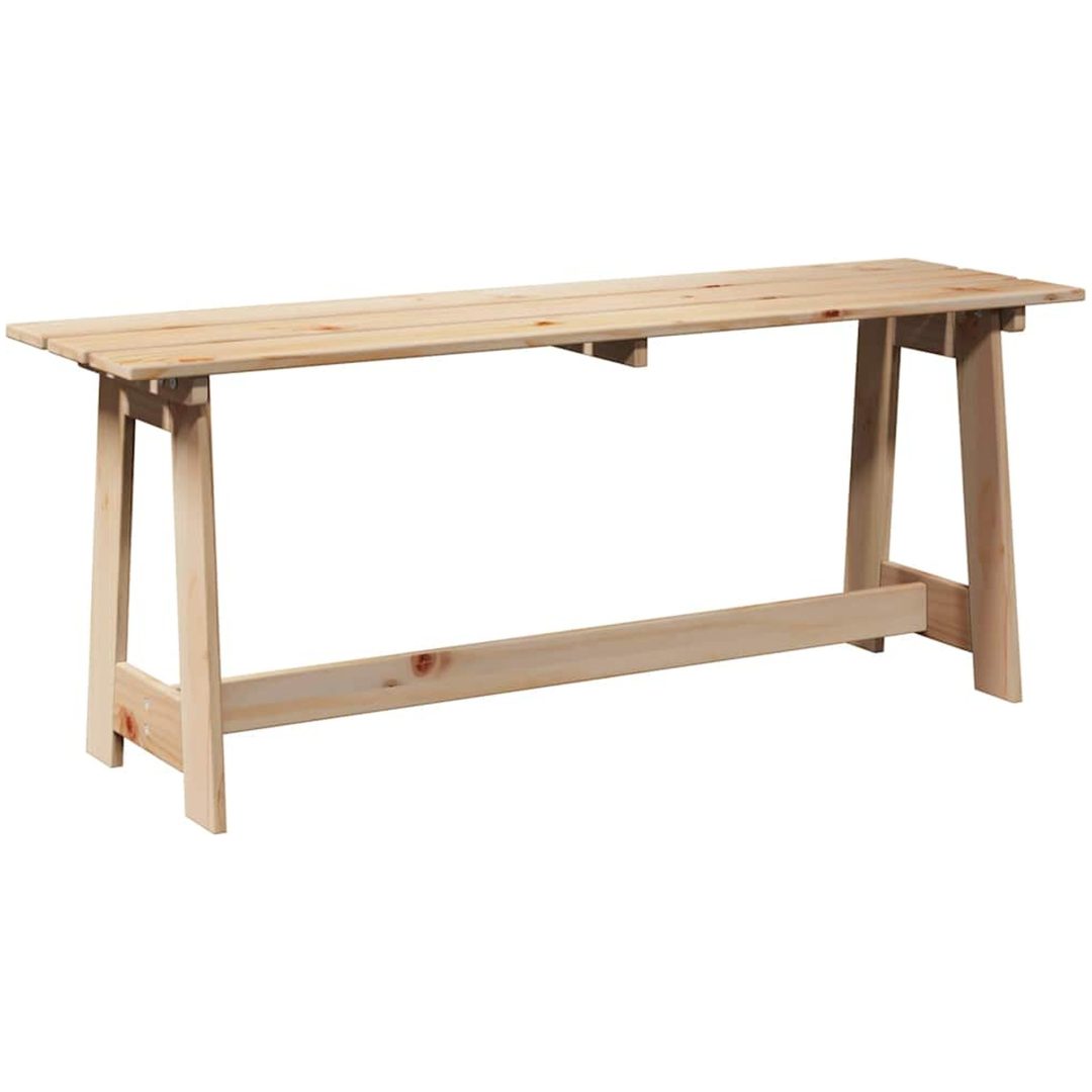 Utomhusbänk Massivt tallträ vidaXL 119 x 35 x 47 cm – bild 2