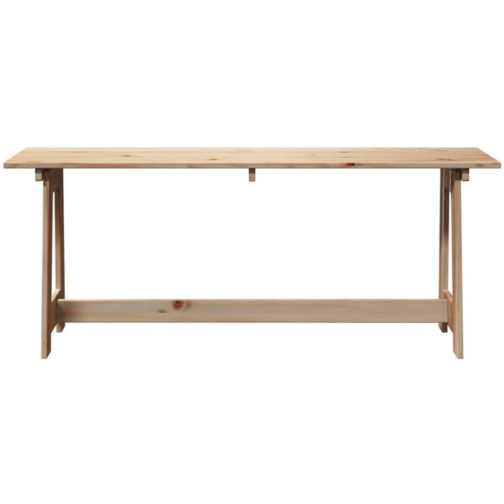 Utomhusbänk Massivt tallträ vidaXL 119 x 35 x 47 cm – bild 4