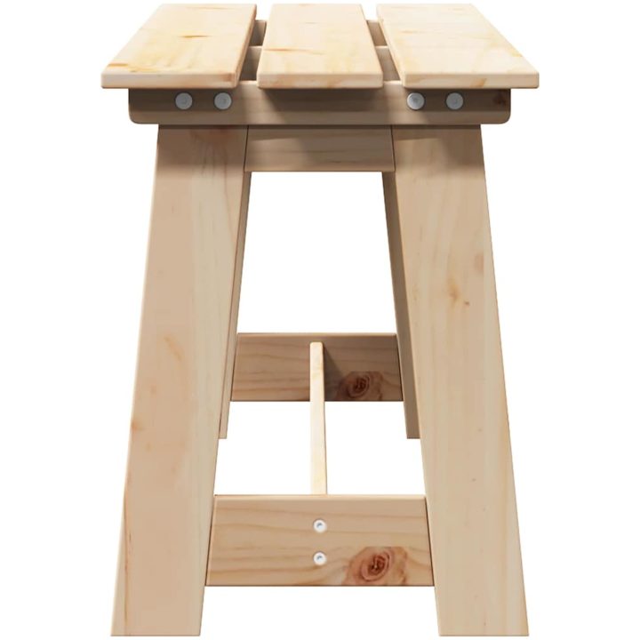 Utomhusbänk Massivt tallträ vidaXL 119 x 35 x 47 cm – bild 5