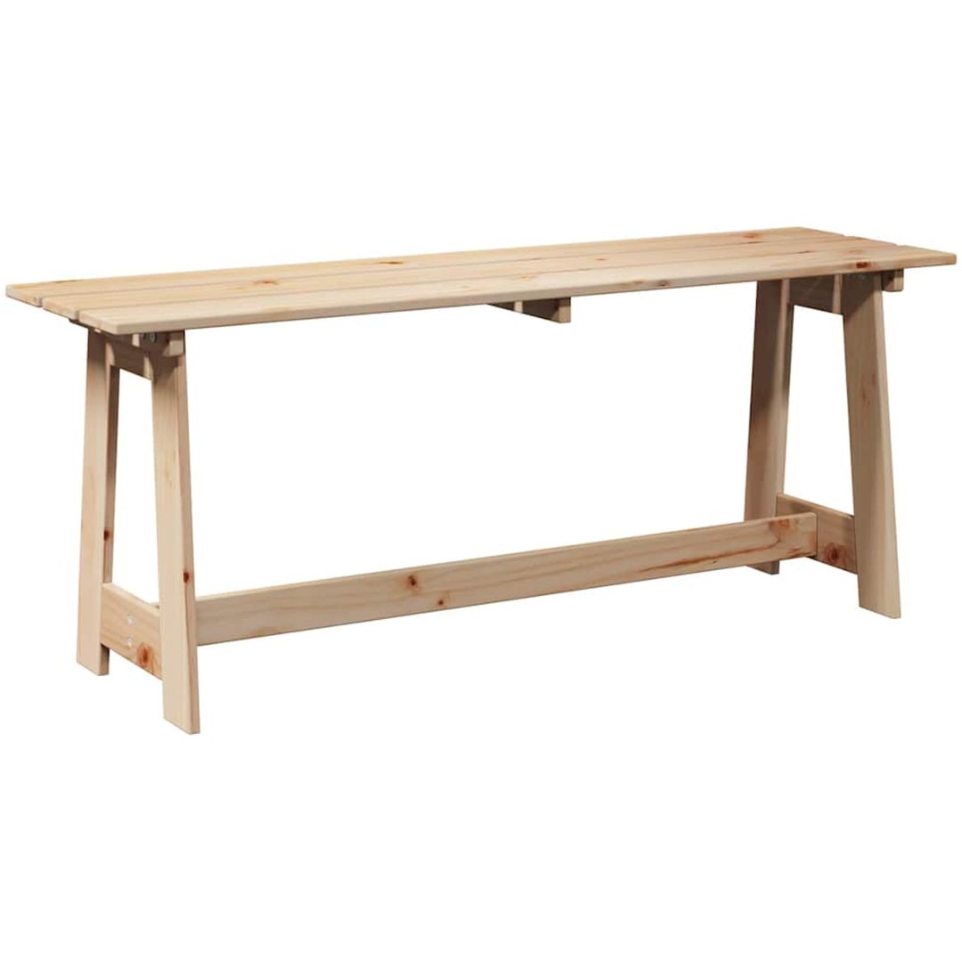 Utomhusbänk Massivt tallträ vidaXL 119 x 35 x 47 cm – bild 6