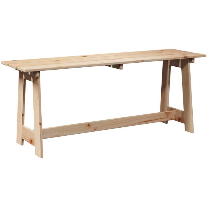 Utomhusbänk Massivt tallträ vidaXL 119 x 35 x 47 cm – bild 6