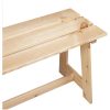 Utomhusbänk Massivt tallträ vidaXL 119 x 35 x 47 cm – miniatyr 7