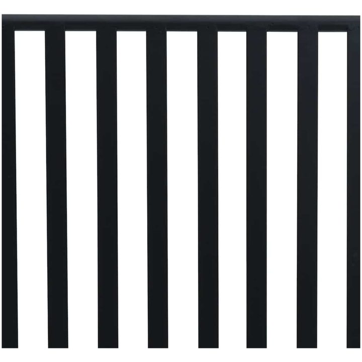 utomhusbänk Svart Metall Standard Hållbar Utomhusbänk vidaXL 103.5 x 51.5 x 90 cm – bild 8
