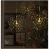 Utomhusbelysning fyrverkerier 10 st varmvit 20cm 1400 lysdioder vidaXL – miniatyr 1