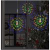 Utomhusbelysning fyrverkerier 2 st flerfärgad 20cm 280 LED vidaXL – miniatyr 1