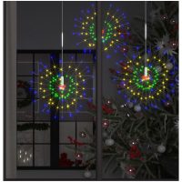 Utomhusbelysning fyrverkerier 2 st flerfärgad 20cm 280 LED vidaXL
