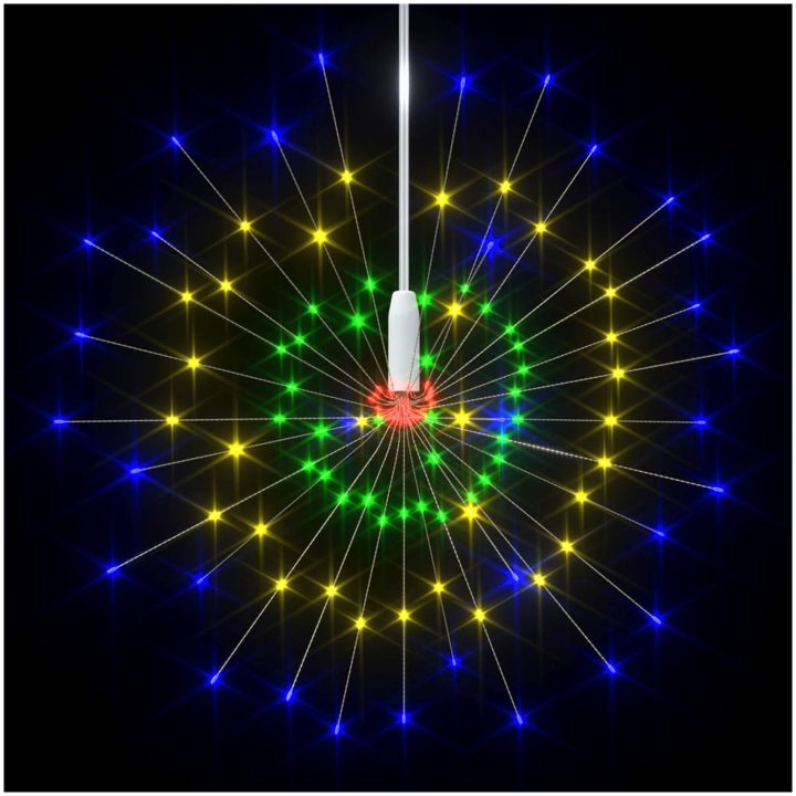 Utomhusbelysning fyrverkerier 4 st flerfärgad 20cm 560 LED vidaXL – bild 5
