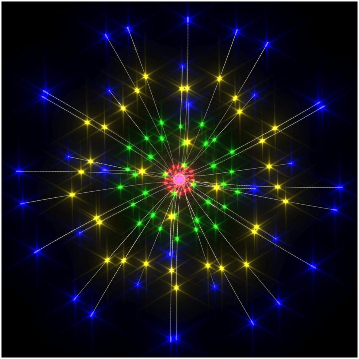 Utomhusbelysning fyrverkerier 4 st flerfärgad 20cm 560 LED vidaXL – bild 6