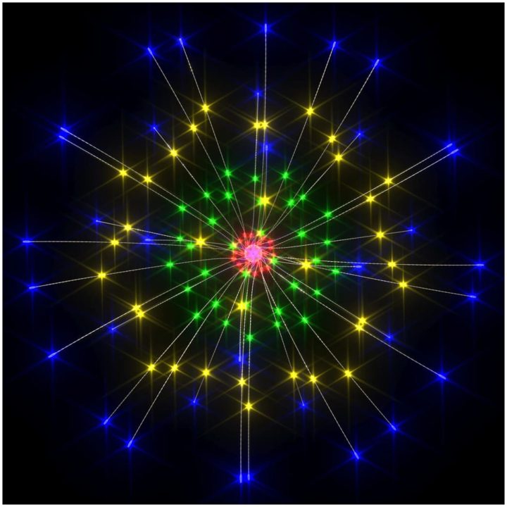 Utomhusbelysning fyrverkerier flerfärgad 20cm 140 LED vidaXL – bild 5
