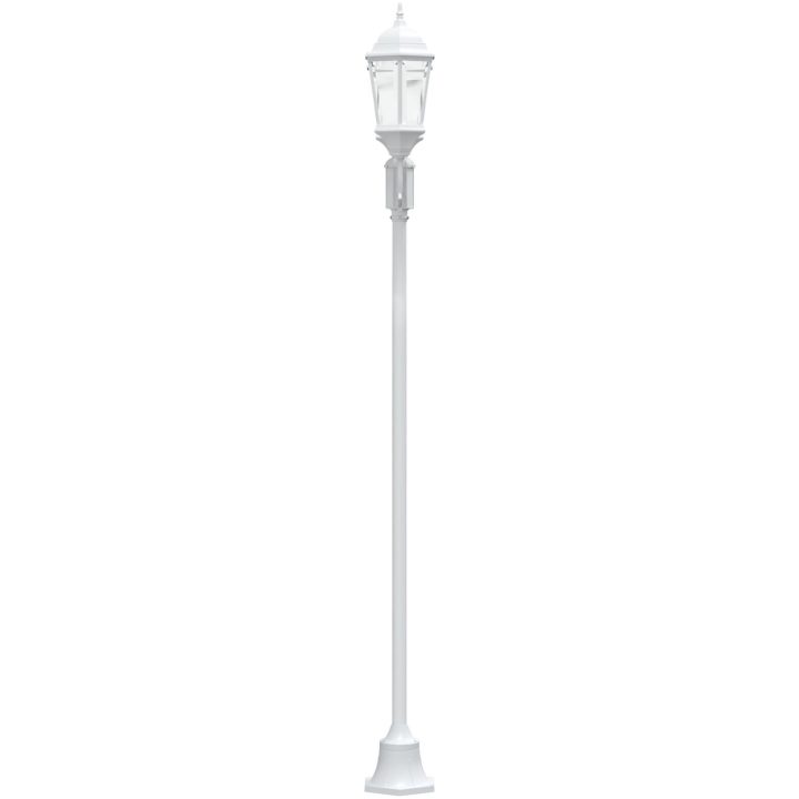 Utomhusbelysning Vit Metall Metallgångbelysning Cylindrisk vidaXL Large – bild 4
