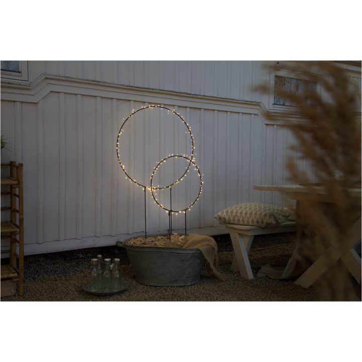 Utomhusdekoration Barlumi Svart Star Trading Cirkel 84 cm – bild 3