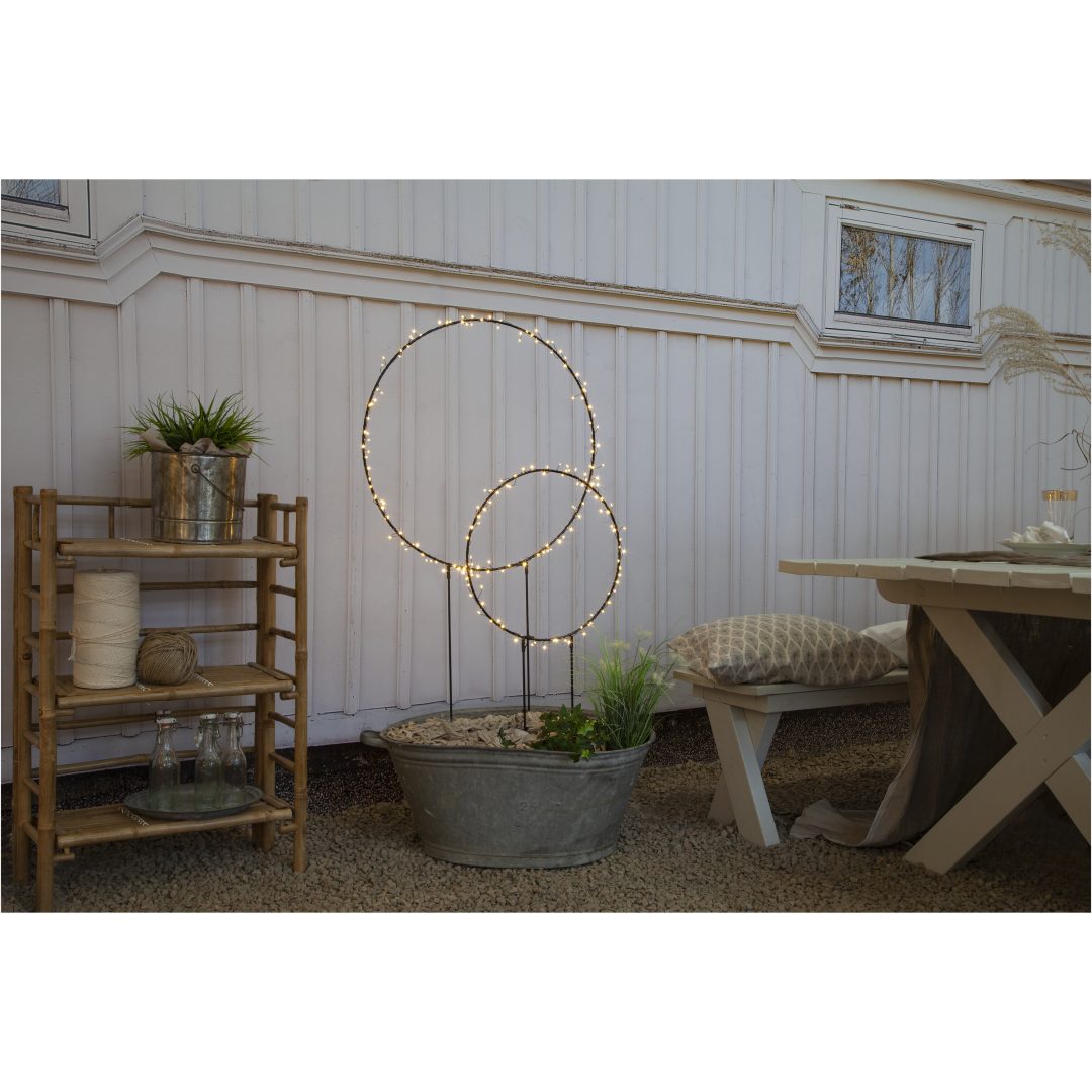 Utomhusdekoration Barlumi Svart Star Trading Cirkel 84 cm – bild 2