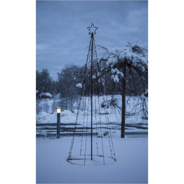Utomhusdekoration Light Tree Svart Star Trading – bild 2