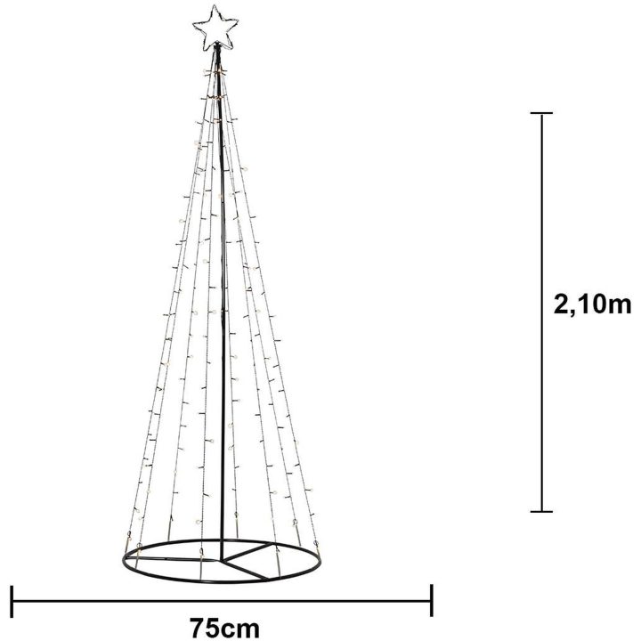 Utomhusdekoration Light Tree Svart Star Trading – bild 2