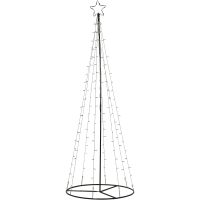 Utomhusdekoration Light Tree Svart Star Trading