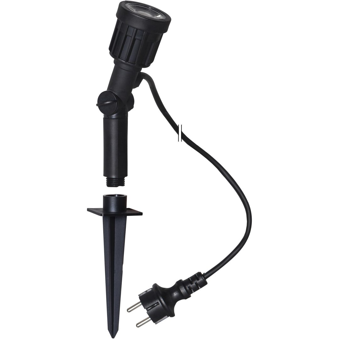 Utomhusdekoration Outdoor LED Spotlight Svart Star Trading – bild 13